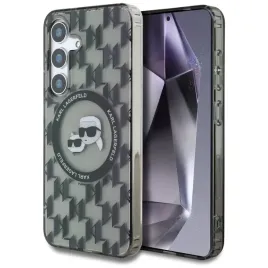 etui-karl-lagerfeld-button-kl-pattern-magsafe-do-samsung-galaxy-s25-czarne