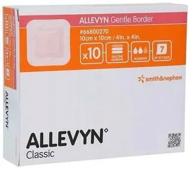 Smith Nephew ALLEVYN Gentle Border 10 x 10cm 10szt