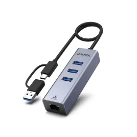 unitek-hub-usb-c-4w1-ethernet-3-x-usb-a-5-gbps-z-adapterem-usb-a
