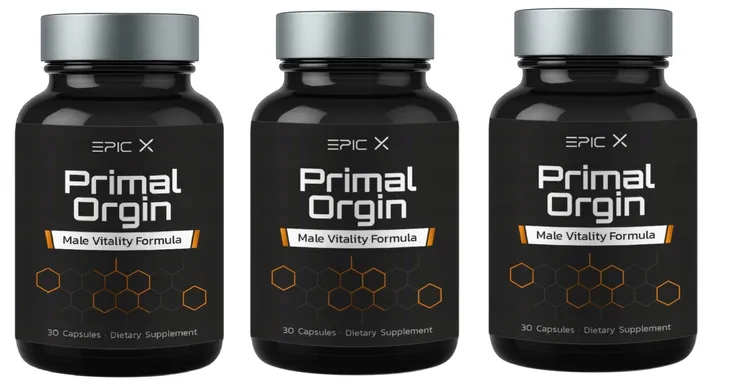3x Primal Origin EPIC X - Naturalne wsparcie męskiej energii | 30 kapsułek