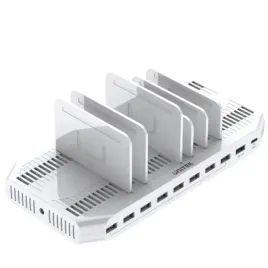 unitek-y-2190-biala-stacja-ladujaca-do-10-urzadzen-usb-160w