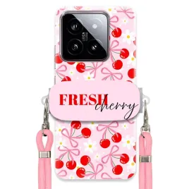 etui-do-xiaomi-14-case-uchwyt-sznurek-roz-fresh-cherry-wisienki-kokardki