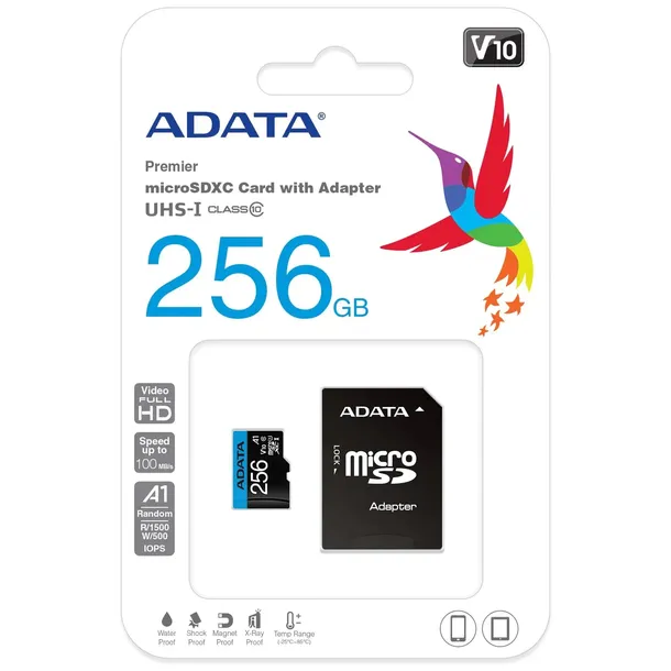 adata-premier-microsdxc-256gb-cl10-uhs-i-u1-a1-v10-pojemnosc-256-gb