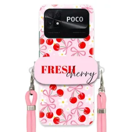 etui-do-xiaomi-poco-c40-case-uchwyt-sznurek-rozowy-fresh-cherry-kokardy