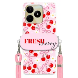 etui-do-realme-c51-case-uchwyt-sznurek-roz-fresh-cherry-wisienki-kokardki