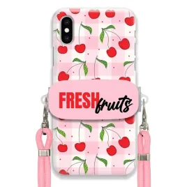 etui-do-iphone-xs-case-uchwyt-sznurek-rozowy-fresh-fruits-kratka-owoce