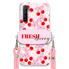 etui-do-realme-x2-case-uchwyt-sznurek-roz-fresh-cherry-wisienki-kokardki