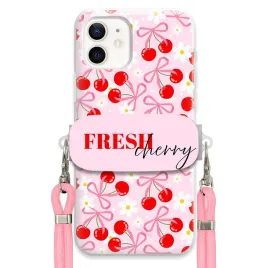 etui-do-iphone-12-case-uchwyt-sznurek-roz-fresh-cherry-wisienki-kokardki