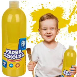 farba-plakatowa-w-butelce-1000ml-zolta-do-szkoly