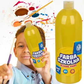 farba-plakatowa-w-butelce-1000ml-zolta-do-szkoly