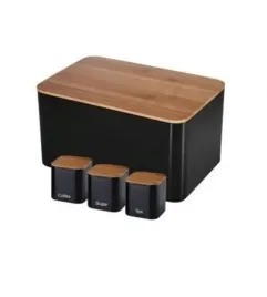 chlebak-zestaw-czarny-stal