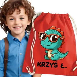 worek-do-przedszkola-worek-na-buty-na-stroj-na-wf-imie-dla-chlopca-dinozaur