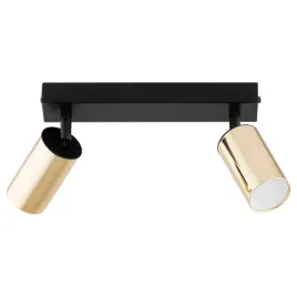 lampa-sufitowa-nowoczesna-czarna-zlota-2-reflektorki-ruchome-25-cm-alfa