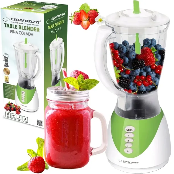 BLENDER KIELICHOWY KUCHENNY MIKSER DO KOKTAJLI OWOCÓW JOGURTU 1,5L 350W