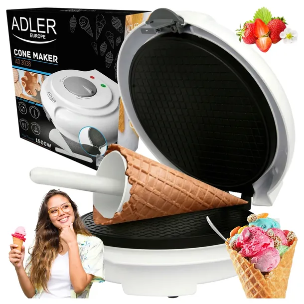Opiekacz Adler AD 3038 biały 1500 W
