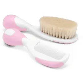 chicco-zestaw-szczotka-z-naturalnego-wlosia-grzebien-roz