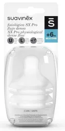 suavinex-smoczek-do-butelki-sx-pro-szybki-6m-2x