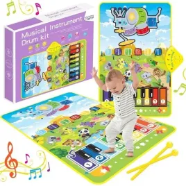 mata-muzyczna-interaktywna-zwierzatka-pianino-i-perkusja-2w1-farma-woopie