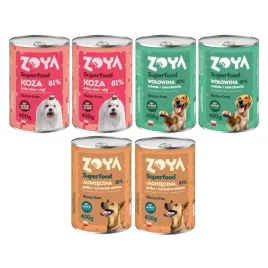 zoya-superfood-karma-mokra-dla-psa-mix-smakow-6x400g