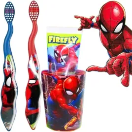 zestaw-2-szczoteczek-pasta-do-zebow-kubek-firefly-spider-man-dla-dzieci
