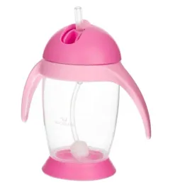 bocioland-kubek-z-odwaznikiem-pingwin-z-uchwytami-300ml-rozowy
