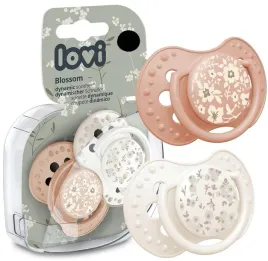 lovi-smoczek-uspokajajacy-dynamiczny-blossom-ivory-6-18m-2szt