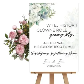 tablica-powitalna-weselna-gramy-glowne-role-wesele-slub-rocznica-50x70cm