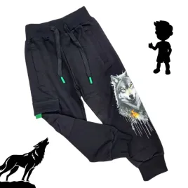 spodnie-dresowe-bojowki-wilk-czarne-chlopiece-kieszenie-98-104-4-lat