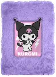 pamietnik-a5-notes-pluszowy-miekki-kuromi-fioletowy