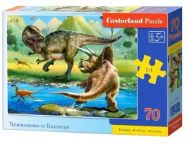 puzzle-castorland-dla-dzieci-70-elementow-tyrannosaurus-vs-triceratops