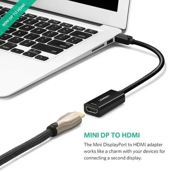 adapter-ugreen-mini-displayport-hdmi-4k-czarny-waga-z-opakowaniem-0-033-kg