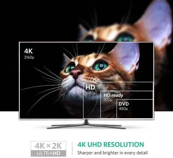 adapter-ugreen-mini-displayport-hdmi-4k-czarny-dlugosc-0-25-m