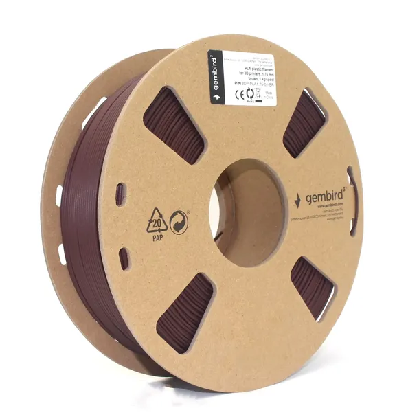 gembird-filament-pla-brazowy-3dppla1-7501br-kolor-brazowy