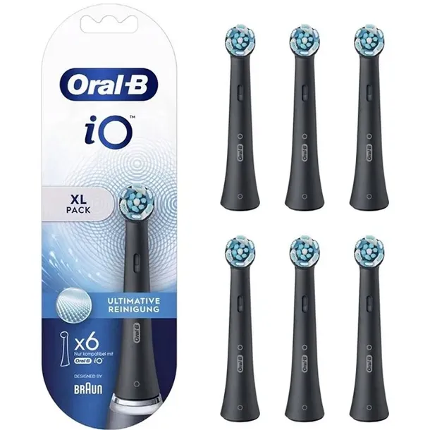 6x Końcówka do szczoteczki magnetycznej Oral-b iO Ultimate Clean Black