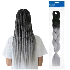 czarno-szare-syntetyczne-wlosy-do-robienia-warkoczy-sztuczne-pasma-ombre