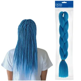 niebieskie-wlosy-syntetyczne-na-warkoczyki-sztuczne-kolorowe-pasma-doczepy
