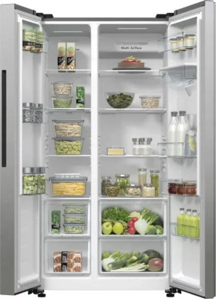 lodowka-side-by-side-dystrybutor-wody-funkcja-konwersacji-inox-cicha-547l-glebokosc-produktu-67-cm