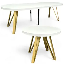 stol-bialy-polmat-okragly-o100-rozkladany-do-300-cm-zlote-nogi-metalowe
