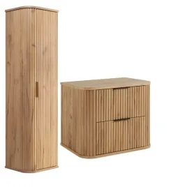 szafka-lazienkowa-wiszaca-zestaw-604-slupek-dab-craft-ryflowane-fronty-mdf