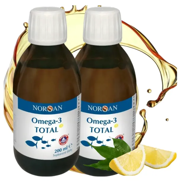NORSAN Omega-3 Total 2000 mg smak cytrynowy 200 ml
