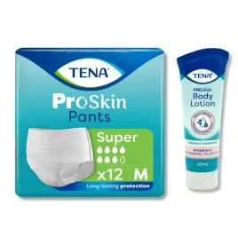 tena-pants-super-majtki-chlonne-m-pampersy-dla-doroslych-12szt-balsam-20ml