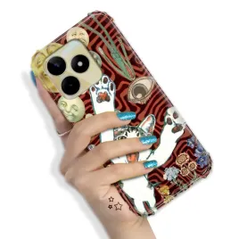 etui-anti-shock-do-realme-c51-pancerne-zabawne-zwierzeta-pink-trendy-wzory