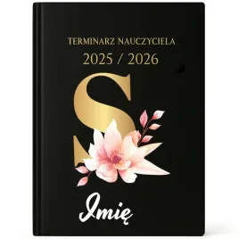 kalendarz-nauczyciela-a5-25-26-zlota-litera-kwiaty-personalizowany-s-imie