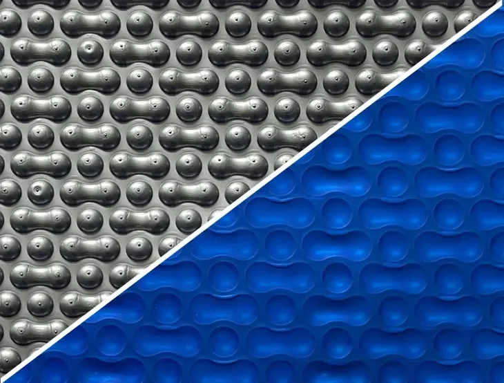BASEN FOLIA SOLARNA GRUBA 500 MIKRONÓW 3M SREBRNO-NIEBIESKA MOCNA COIL +UV