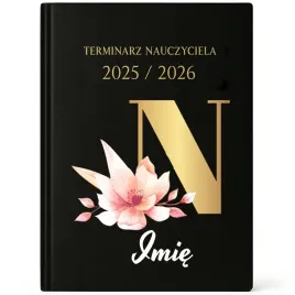 kalendarz-nauczyciela-a5-25-26-zlota-litera-kwiaty-personalizowany-n-imie