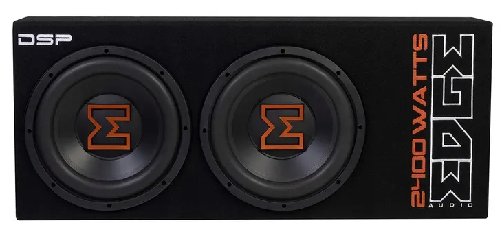 SUBWOOFER AKTYWNY SKRZYNIA BASOWA 2400W 2x 30cm EDGE EDBX12TADSP-E3 + KABLE