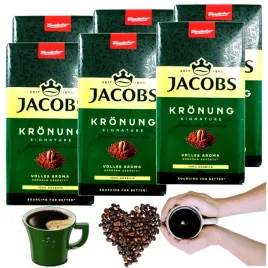 kawa-mielona-jacobs-kronung-500g-x6-opak-100percent-arabica-cafe-zestaw-6x500g