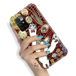 etui-anti-shock-do-xiaomi-redmi-10-2022-mocne-zabawne-zwierzeta-pink-wzory