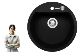 zlewozmywak-granitowy-pyramis-mido-51-1b-karbon