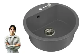 zlewozmywak-pyramis-granitowy-jednokomorowy-mido-fi51-1b-szary-beton